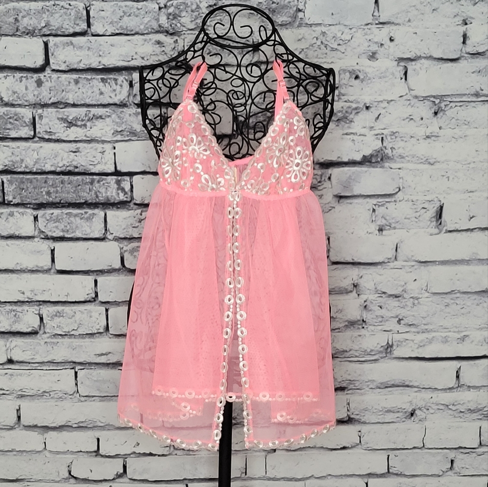 Victoria's Secret Sheer Babydoll Lingerie NWT